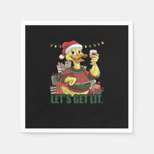 Kerst Eend, laten we oplichten Servet