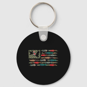 Kerst Eend Oproep Vlag Kerstmis Mallard Duck Hu Sleutelhanger