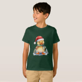 Kerst Eend T-shirt (Voorkant volledig)