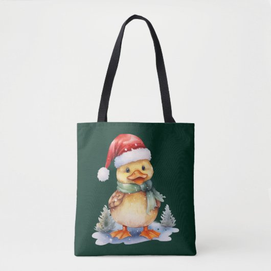 Kerst Eend Tote Bag (Voorkant)