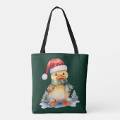 Kerst Eend Tote Bag (Achterkant)