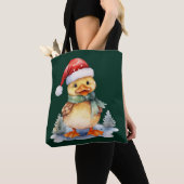 Kerst Eend Tote Bag (Dichtbij)