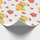Kerst Eend, Versiering en Cadeaus Cadeaupapier (Hoek)