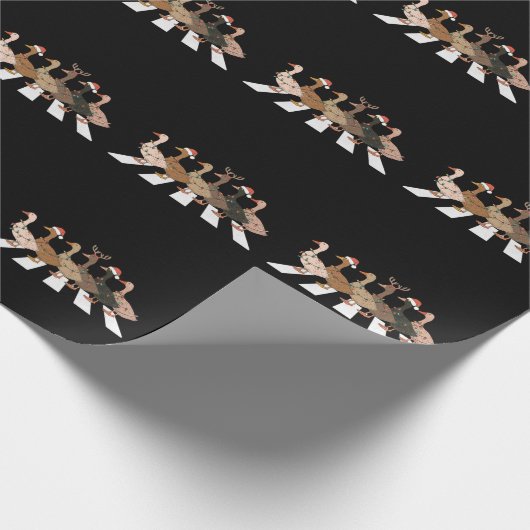 Kerst Eenden Funny Animals Xmas Boerderij Lover Gi Cadeaupapier (Hoek)