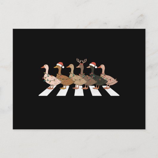 Kerst Eenden Funny Animals Xmas Boerderij Lover Gi Feestdagenkaart (Voorkant)