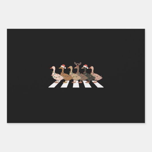 Kerst Eenden Funny Animals Xmas Boerderij Lover Gi Inpakpapier Vel (Voorkant)