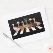 Kerst Eenden Funny Animals Xmas Boerderij Lover Gi Rechthoekige Sticker (Envelop)