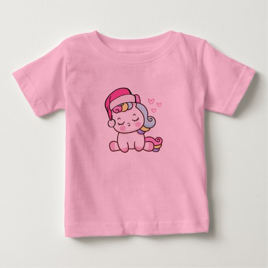 Kerst Eenhoorn Baby (Voorkant)