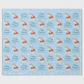  kerst eenhoorn cadeaupapier (Vlak)