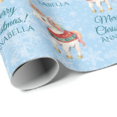  kerst eenhoorn cadeaupapier (Rol Hoek)