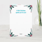 Kerst Eenhoorn Kaart (Achterkant)