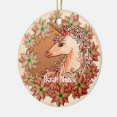 Kerst eenhoorn ornament (Links)