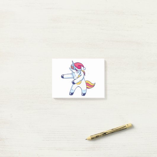 Kerst Eenhoorn Post-it® Notes (Op bureau)