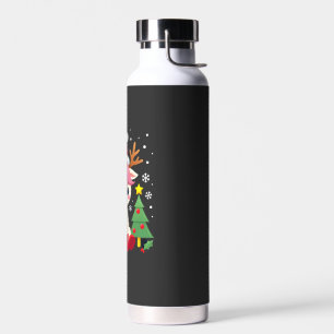 Kerst eenhoorn Schattig Magisch Kerstmeisje Peuter Waterfles