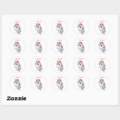 Kerst Eenhoorn Sticker (Vel)