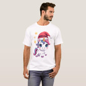 Kerst Eenhoorn T-shirt (2) (Voorkant volledig)