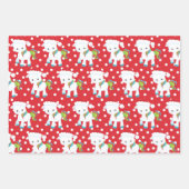 Kerst Eenhoring Pret Patroon Inpakpapier Vel (Voorkant 3)