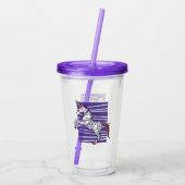 Kerst Eenhorn Acryl Drinkbeker (Achterkant)