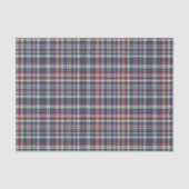 Kerst Eenvoudig Schattige marineblauw geruite patr Tissuepapier (Voorkant)