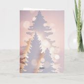 Kerst Eenvoudige Bomen Christelijk Bijbelvers Feestdagen Kaart (Achterkant)