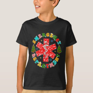Kerst Eerste Hulp Afdeling Verpleegkundige T-shirt
