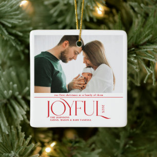 Kerst Eerste Kerstmis Baby Aangifte Keramisch Ornament