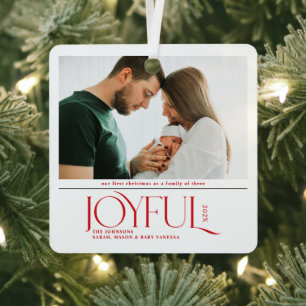 Kerst Eerste Kerstmis Baby Aangifte Metalen Ornament