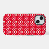 Kerst effen trui iPhone 15 case (Achterkant horizontaal)