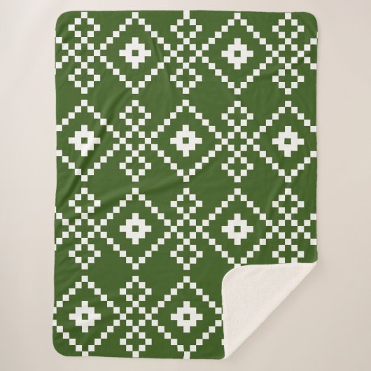 Kerst effen trui sherpa deken (Voorkant)