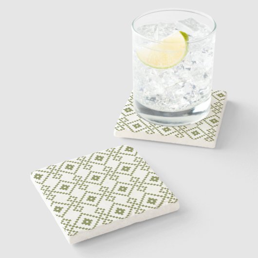 Kerst effen trui stenen onderzetter (Zijkant)