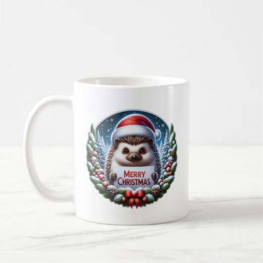 Kerst Egel Koffiemok (Links)