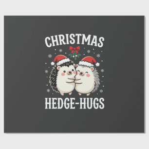 Kerst Egeltje Knuffel Cute Egel Vakantie Cadeaupapier