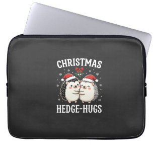 Kerst Egeltje Knuffel Cute Egel Vakantie Laptop Sleeve