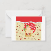 Kerst Eggnog Ornamenten 2024 Notitiekaartje (Achterkant)