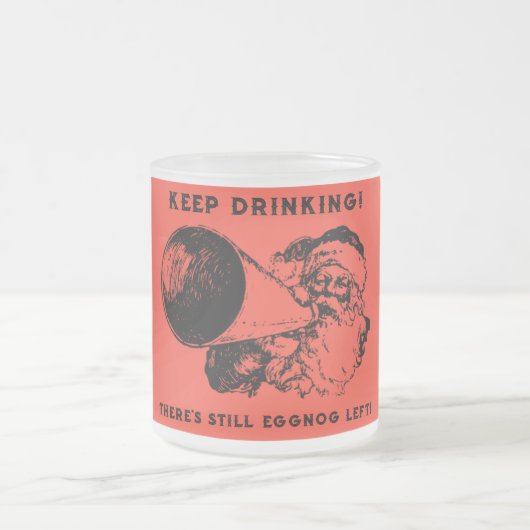 Kerst Eggnog Santa Matglas Koffiemok (Center)