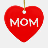 Kerst egoïstische mama keramisch ornament (Voorkant)