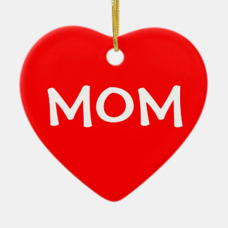 Kerst egoïstische mama keramisch ornament