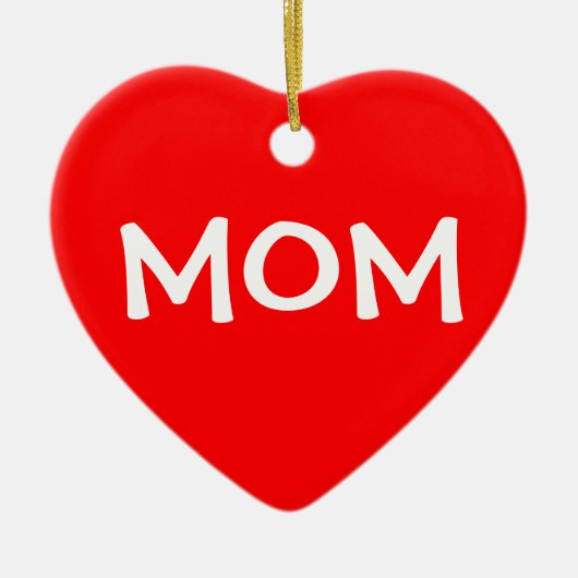 Kerst egoïstische mama keramisch ornament (Voorkant)