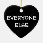 Kerst egoïstische mama keramisch ornament (Achterkant)