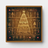 Kerst Egyptische hiërogliefen 3 Fotoplaat (Voorkant)