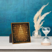 Kerst Egyptische hiërogliefen 3 Fotoplaat (Insitu)