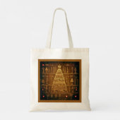 Kerst Egyptische hiërogliefen 3 Tote Bag (Achterkant)