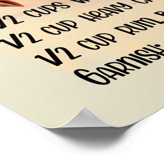 Kerst eierpunch recept kerst poster (Hoek)