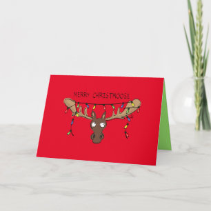 Kerst Eland Schattig Grappig Vakantie Dier Kaart