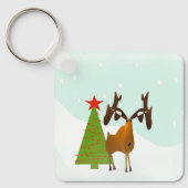 Kerst-Eland Sleutelhanger (Voorkant)