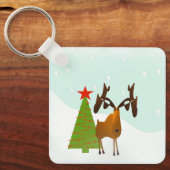 Kerst-Eland Sleutelhanger (Voorkant)