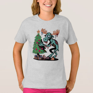Kerst Eland Zombie T-shirt
