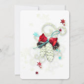 Kerst Elegant Chic Kaart (Achterkant)