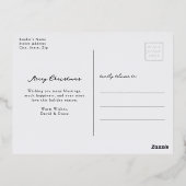 Kerst Elegant Gold Foil Briefkaart (Achterkant)