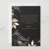 Kerst Elegant Modern Zwart Uniek Feestelijk Feestdagenkaart (Achterkant)